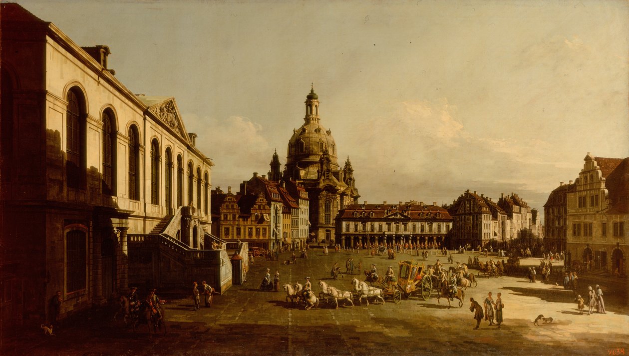 Neumarkt i Dresden av Bernardo Bellotto