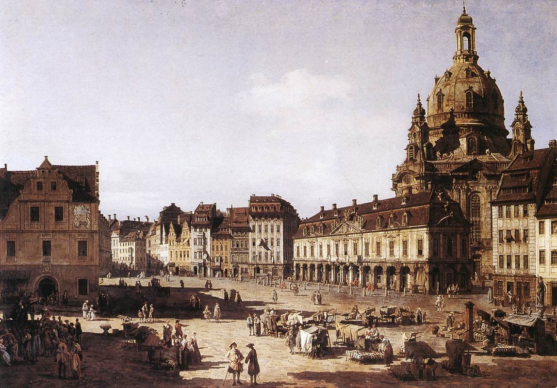 Nye markedsplassen i Dresden av Bernardo Bellotto