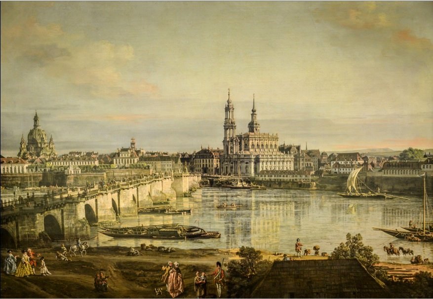 Gamlebyen i Dresden av Bernardo Bellotto