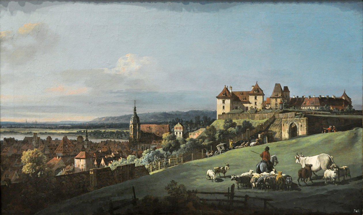 “Pirna, Sonnenstein festning av Bernardo Bellotto