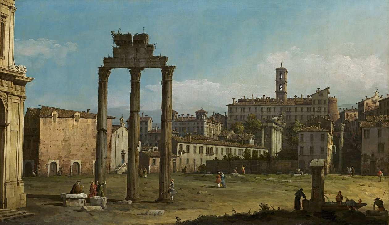Forumets ruiner, Roma av Bernardo Bellotto