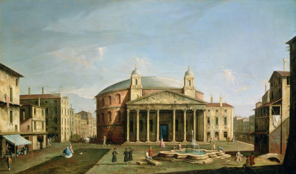 Pantheon i Roma av Bernardo Bellotto