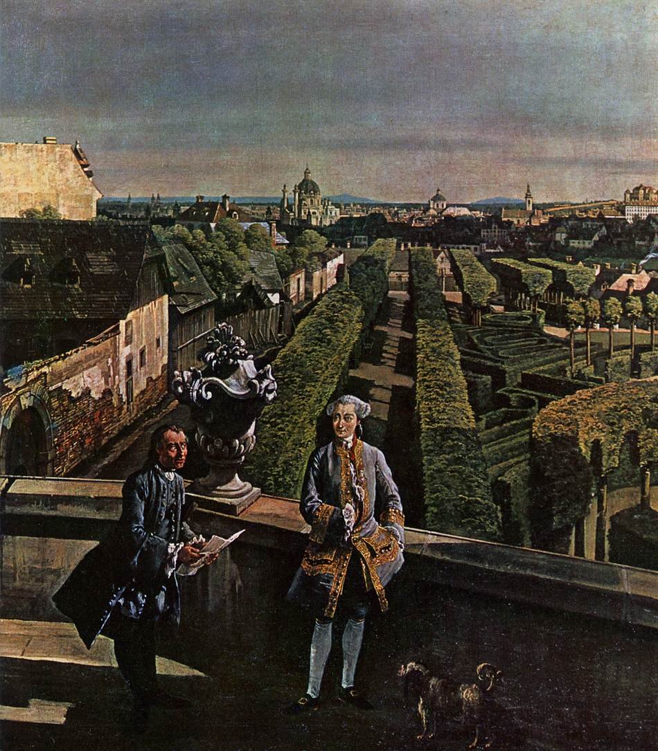 Wien, Panorama fra Palais Kaunitz av Bernardo Bellotto