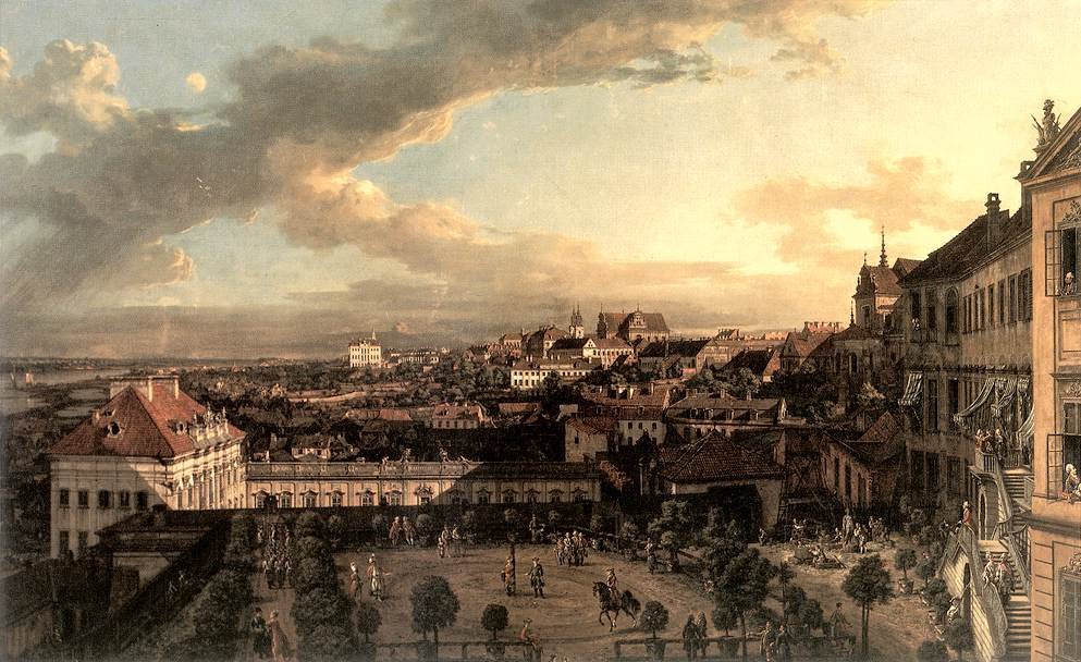 Utsikt over Warszawa fra Det kongelige slott av Bernardo Bellotto
