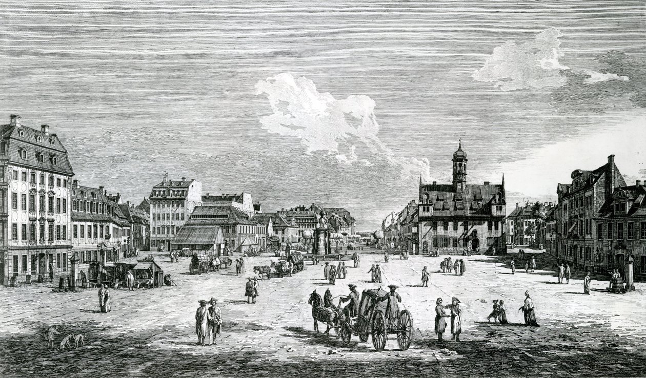 Utsikt over Dresden av Bernardo Bellotto