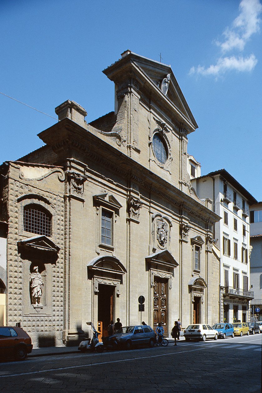Fasade til Santa Trinita, 1593 av Bernardo Buontalenti
