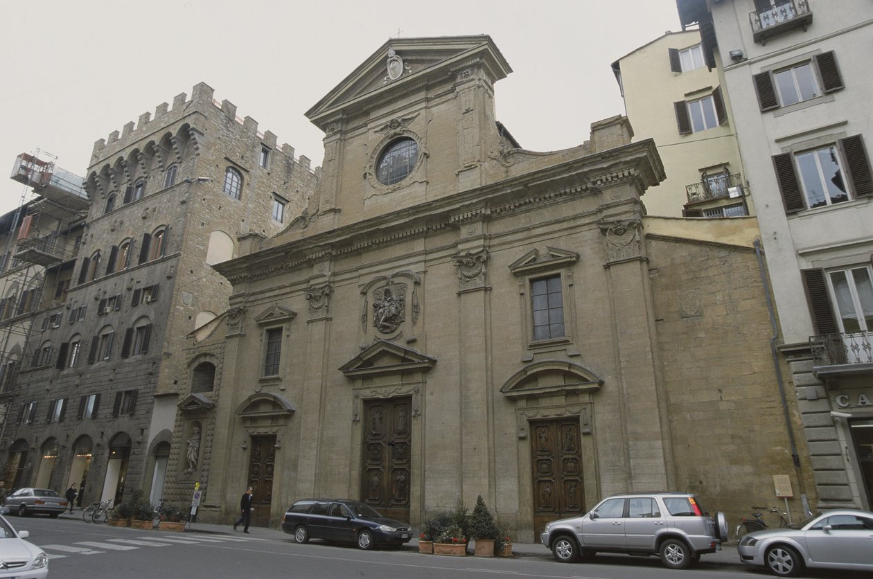 Fasade til Santa Trinita, 1593-94 av Bernardo Buontalenti