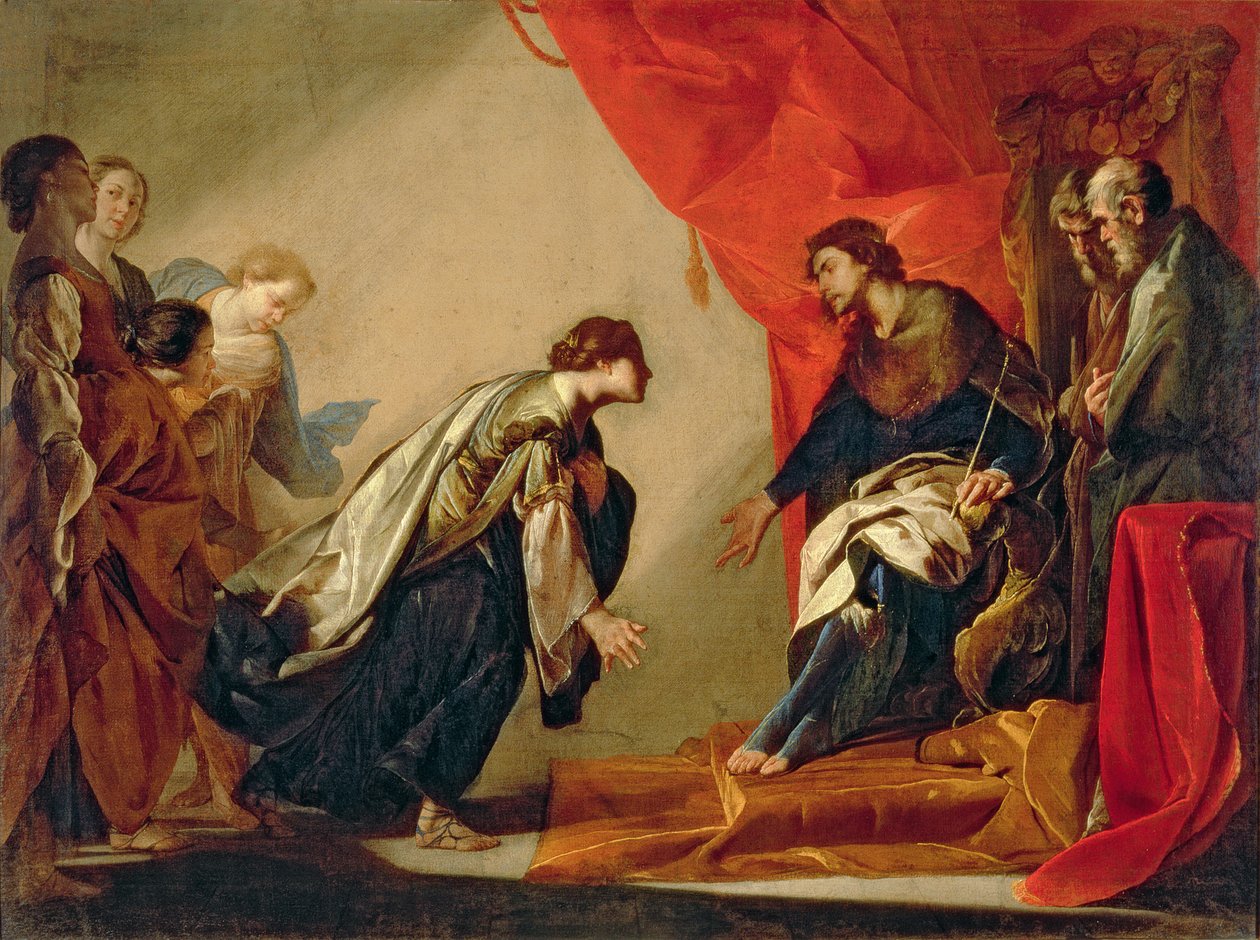 Ester foran Ahasverus, ca. 1645-50 av Bernardo Cavallino