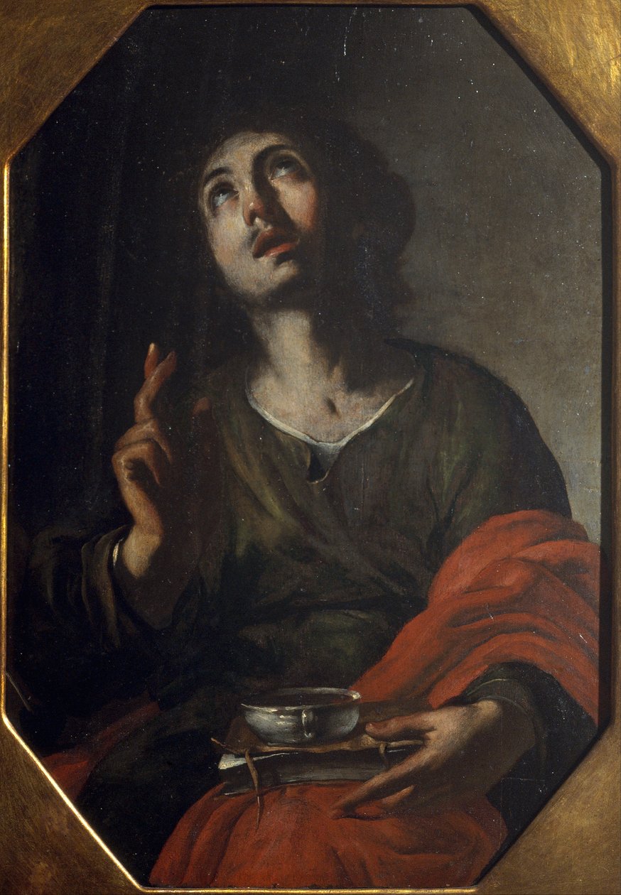 Den hellige Johannes evangelisten av Bernardo Cavallino