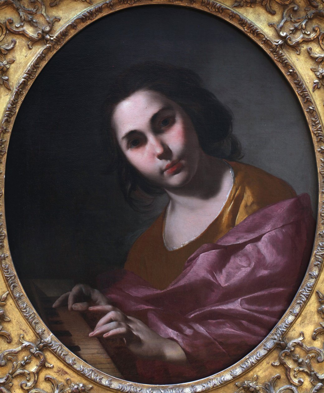 Clavichord -spilleren av Bernardo Cavallino
