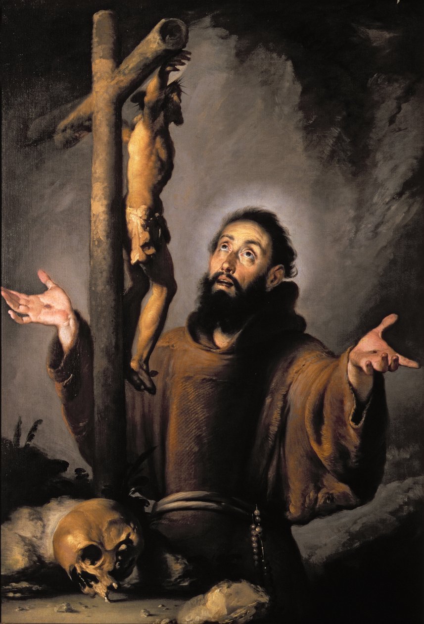 St. Francis av Bernardo Strozzi