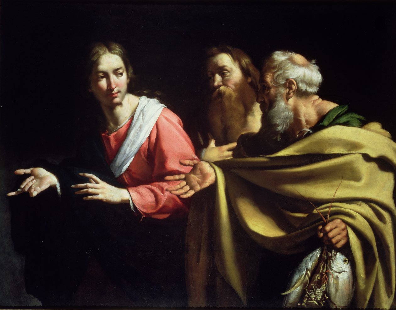 St. Peters og St. Andreas kall av Bernardo Strozzi