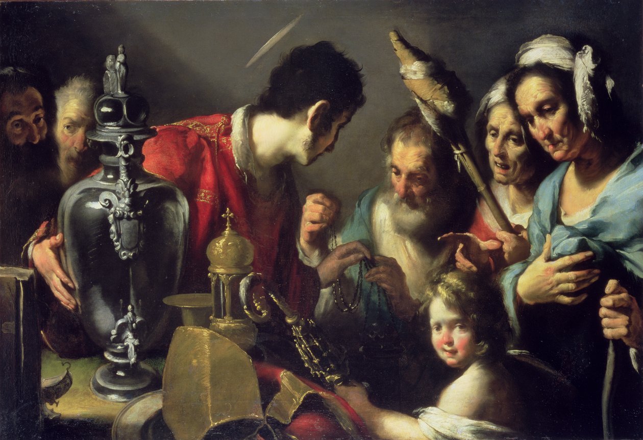 The Charity of St. Lawrence av Bernardo Strozzi