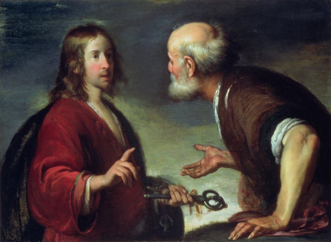 Levering av nøklene til St. Peter av Bernardo Strozzi