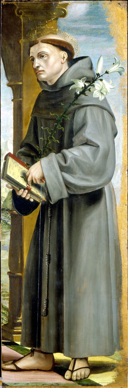 Den hellige Anthony av Padua av Bernadino Zenale
