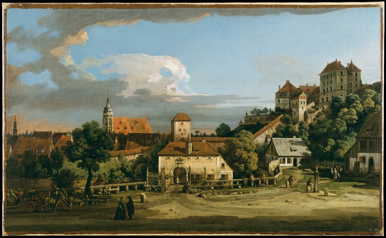 Pirna: Obertor sett fra sør av Bernardo Bellotto