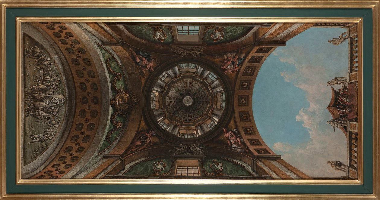 Utkast til malerier i salen på Ujazdowski-slottet i Warszawa av Bernardo Bellotto