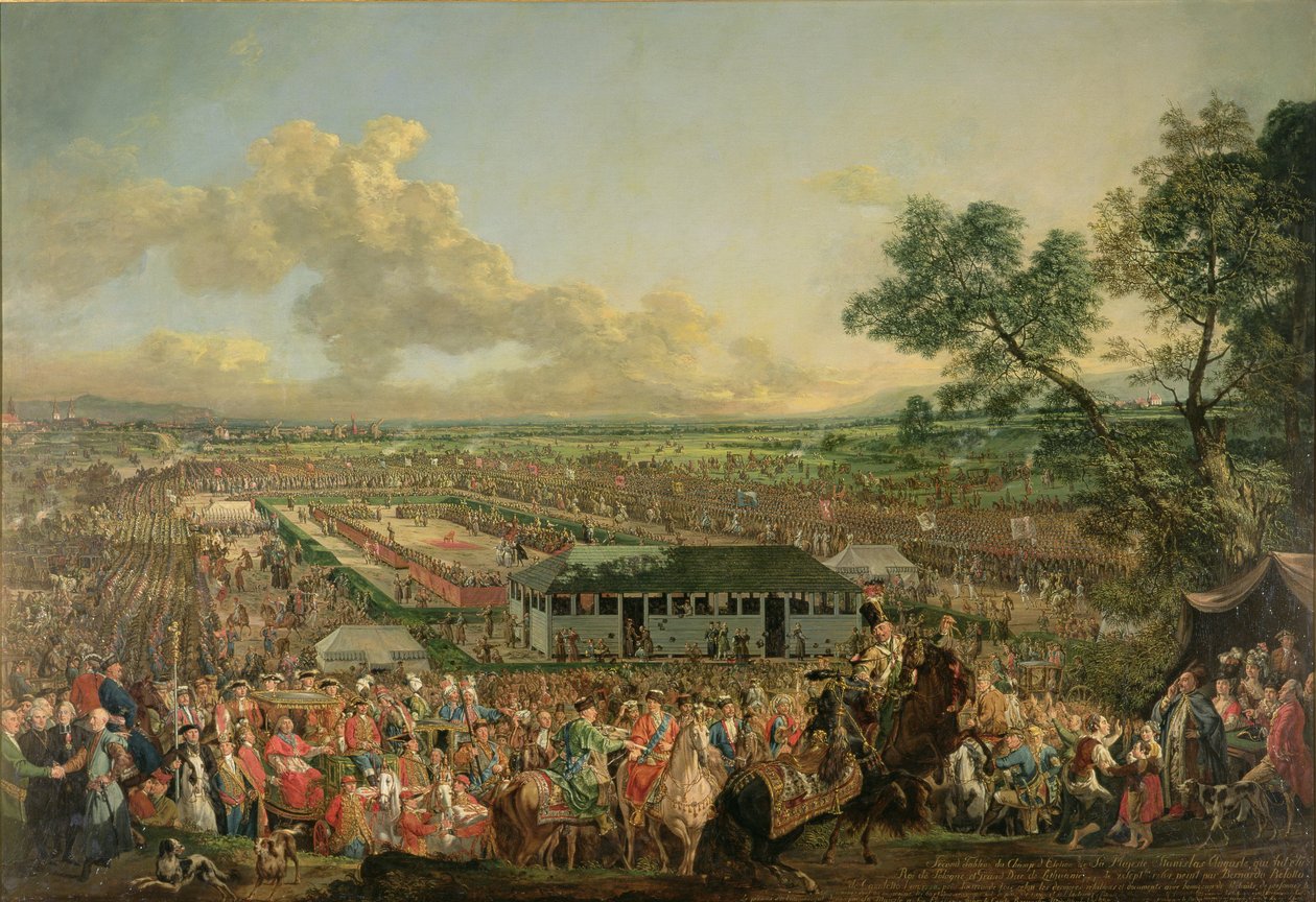 Valget av kong Stanislaus Augustus (1764-95) av Bernardo Bellotto