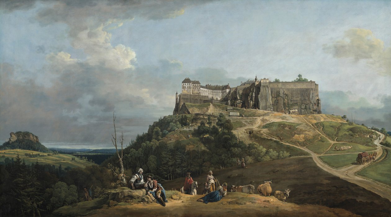 Festningen Königstein av Bernardo Bellotto