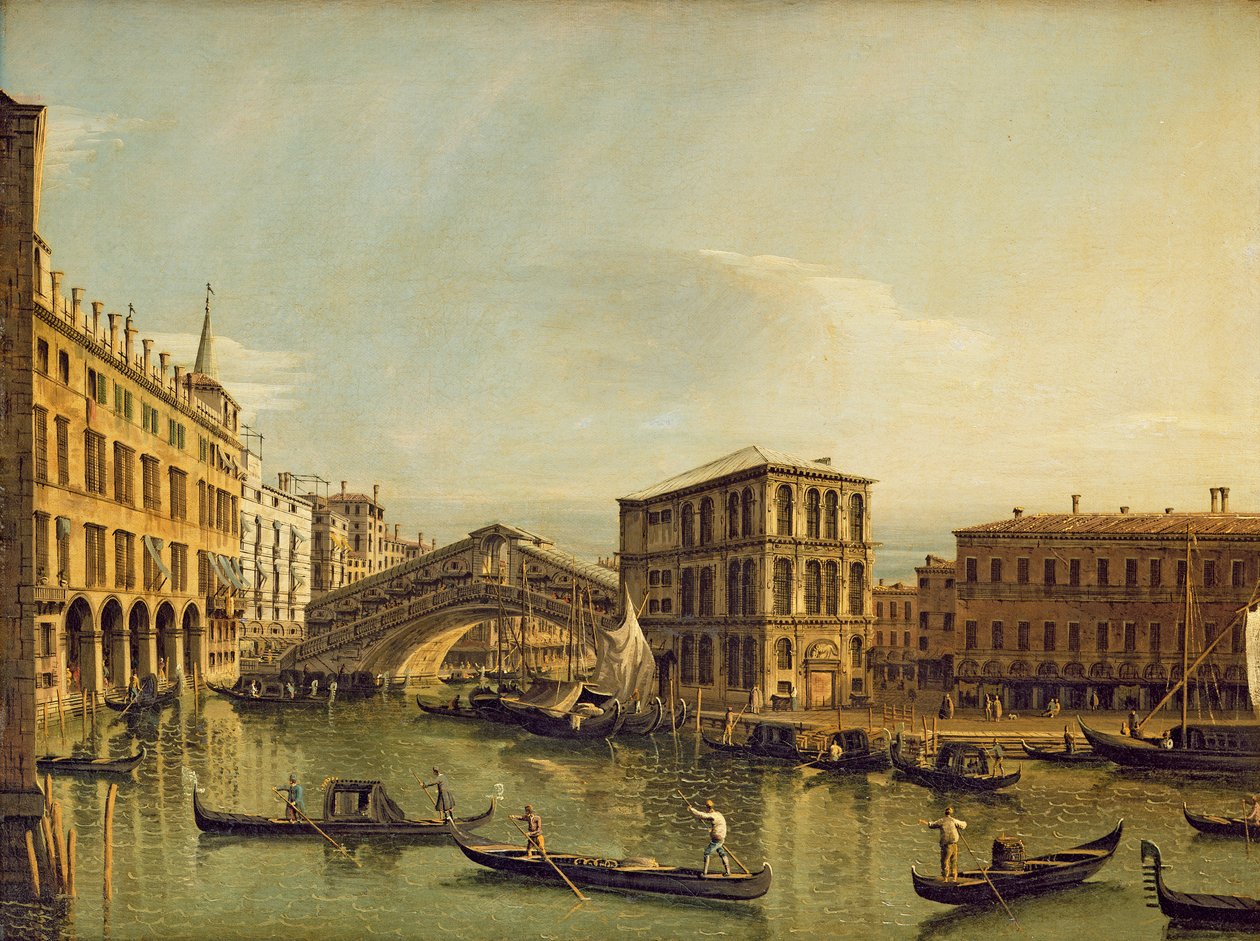 Canal Grande, Venezia av Bernardo Bellotto