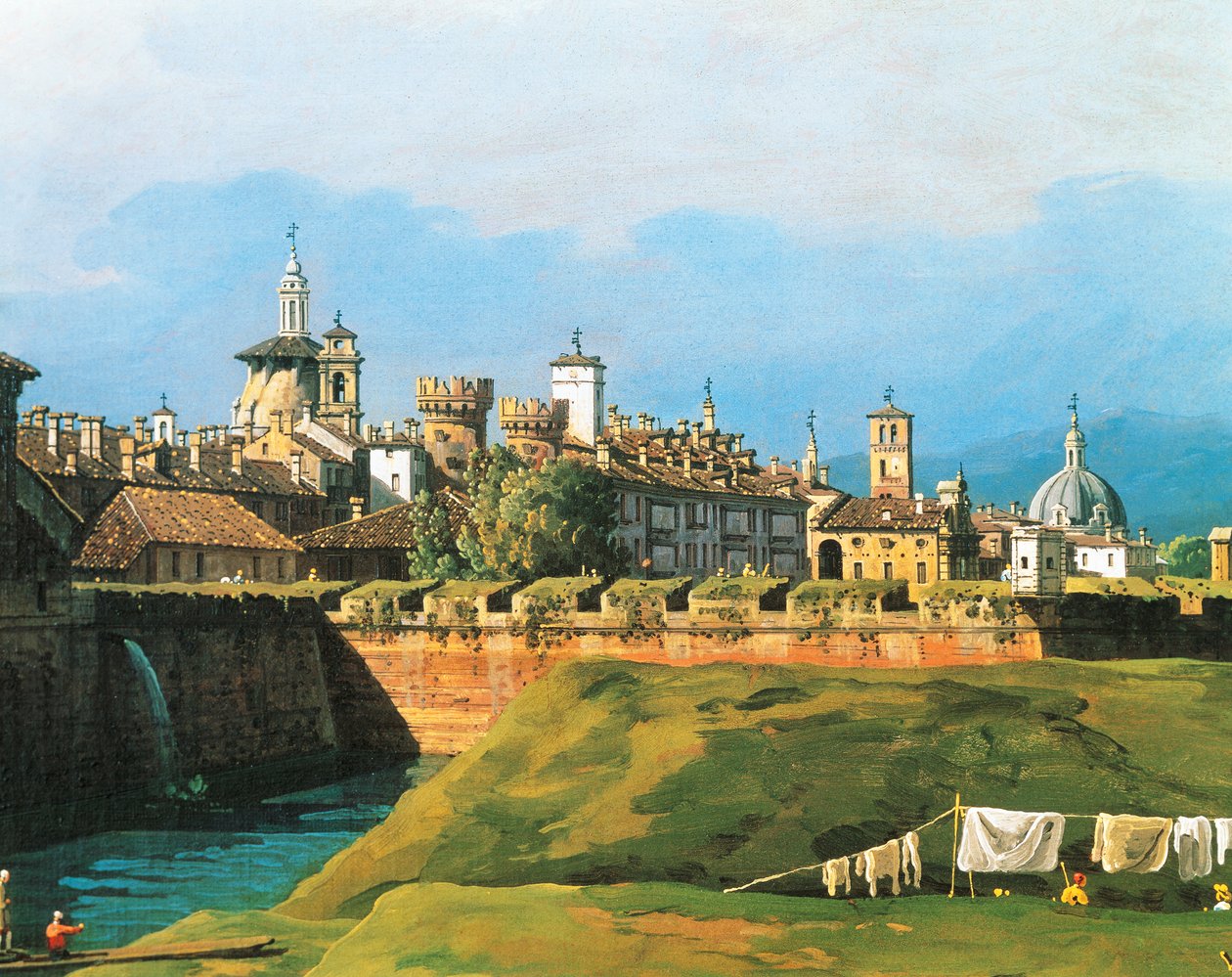 Utsikt over Torino fra siden av Royal Garden av Bernardo Bellotto