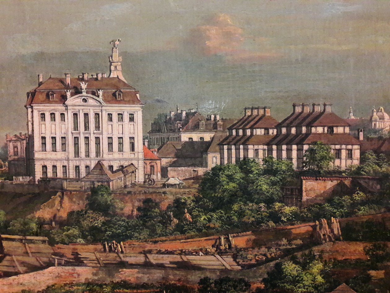 Utsikt over Warszawa fra Det kongelige slott (detalj) av Bernardo Bellotto
