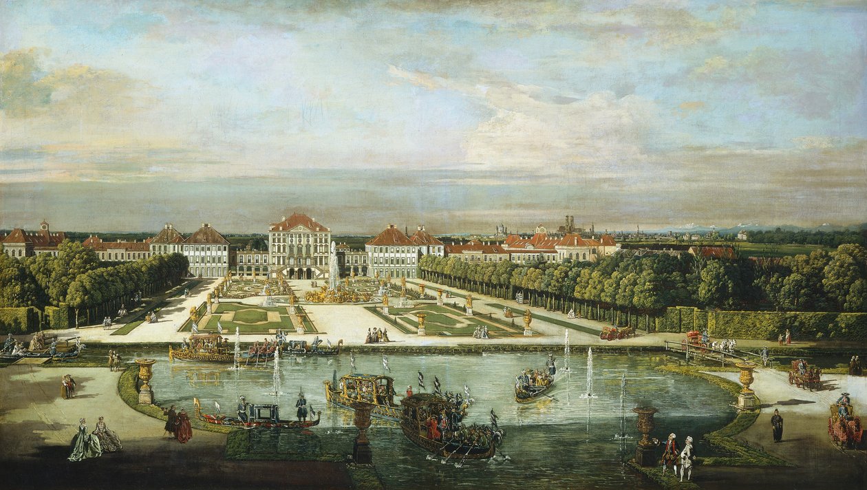 Nymphenburg-palasset, München av Bernardo Bellotto and Workshop