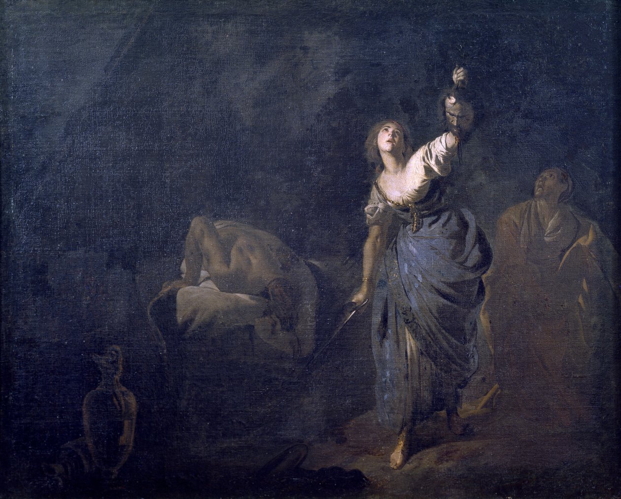 Judith med hodet av Holofernes av Bernardo Cavallino (1616-1622-1654-1656), olje på lerret av Bernardo Cavallino