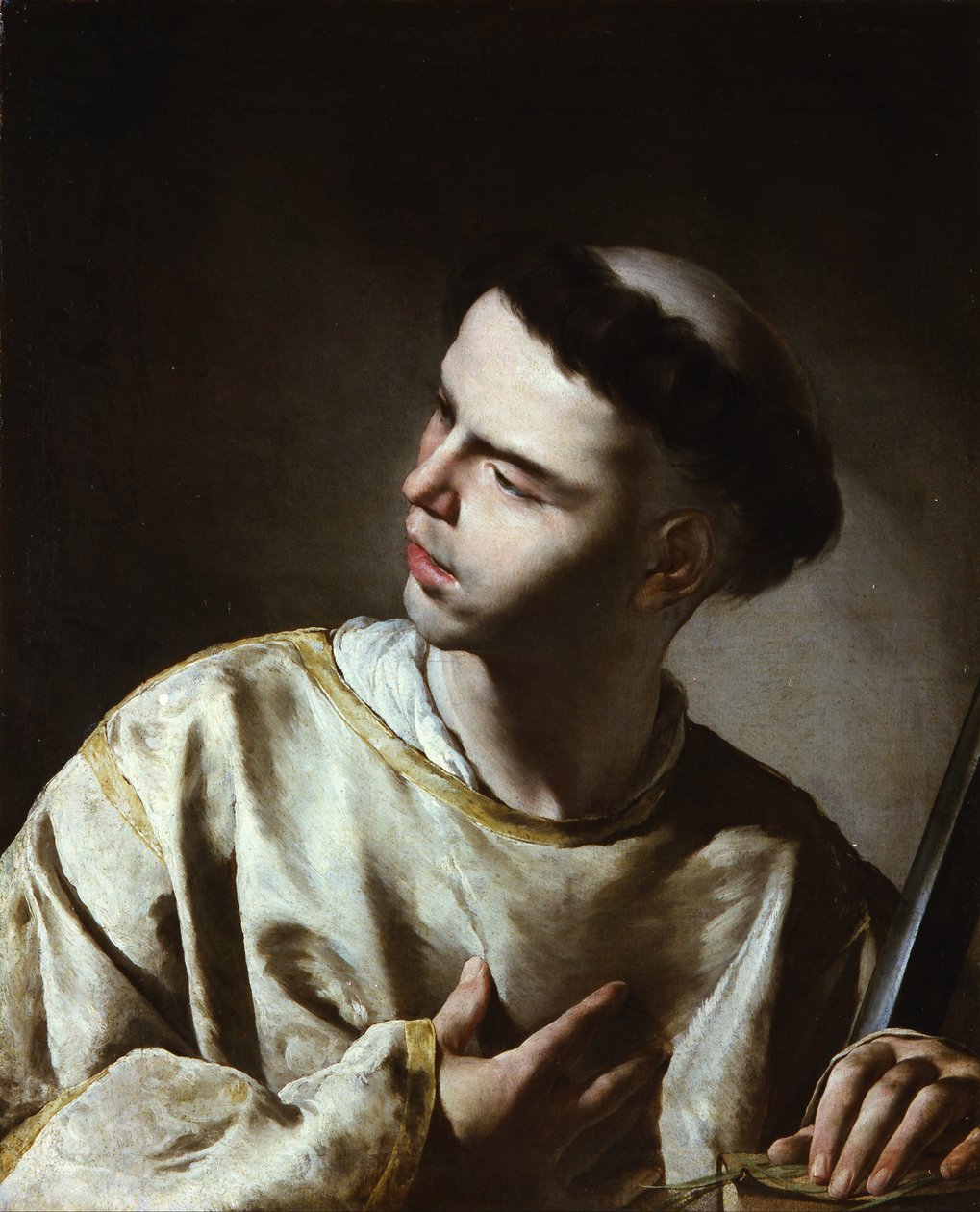 Saint Lawrence av Bernardo Cavallino