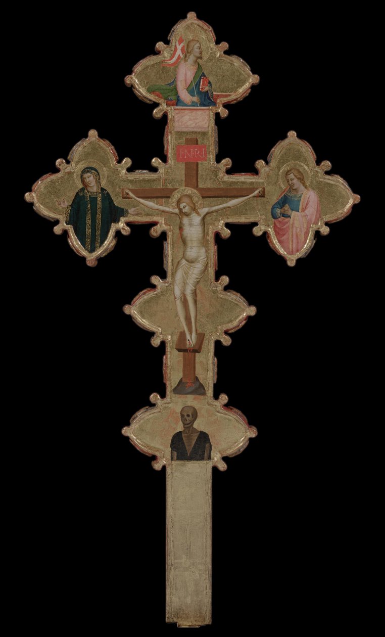 Bærbar, dobbeltsidig Cross recto, 1335-1340 av Bernardo Daddi