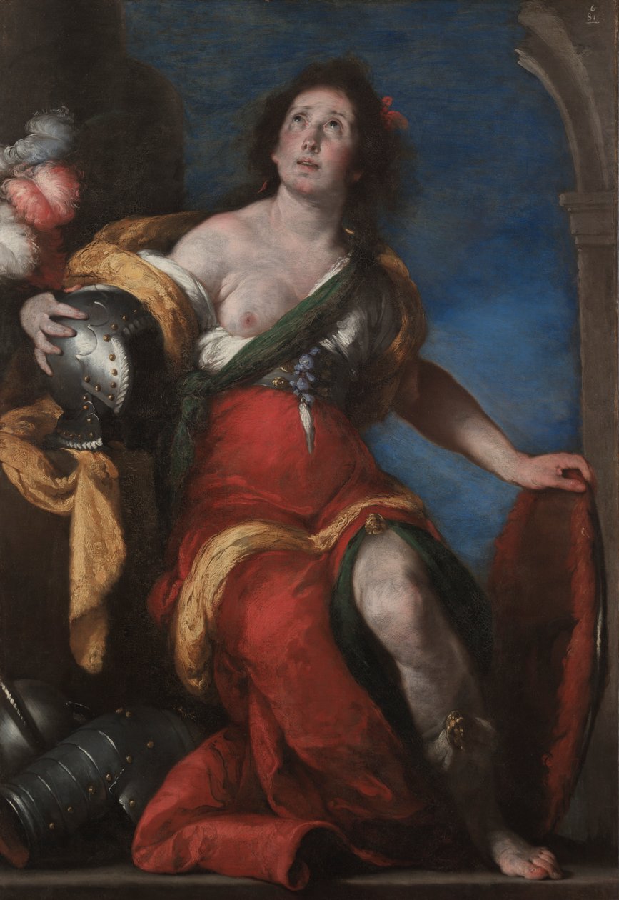 Allegorisk figur, ca. 1636. av Bernardo Strozzi