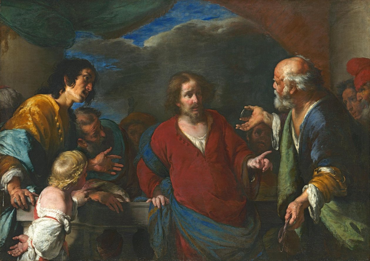 Lignelsen om skattens mynt av Bernardo Strozzi