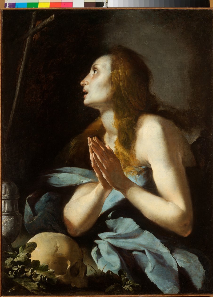 Anklagende Magdalene av Bernardo Strozzi