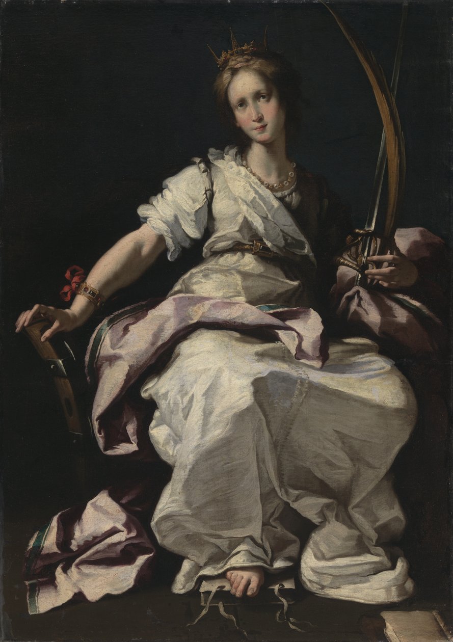Den hellige Katarina av Alexandria av Bernardo Strozzi