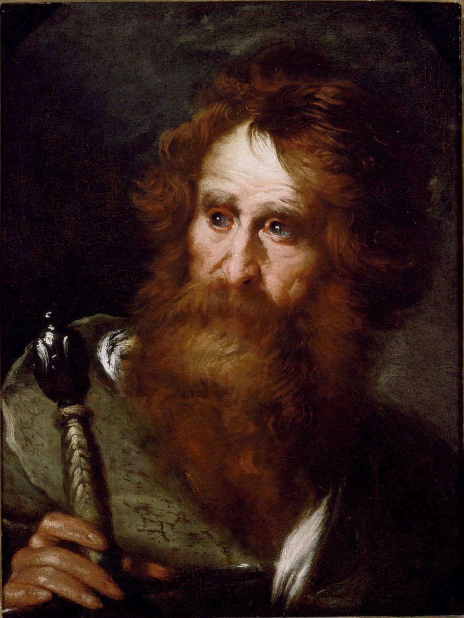 Saint Paul-maleri av Bernardo Strozzi (1581-1644) Genes Gallery of Palazzo Rosso av Bernardo Strozzi