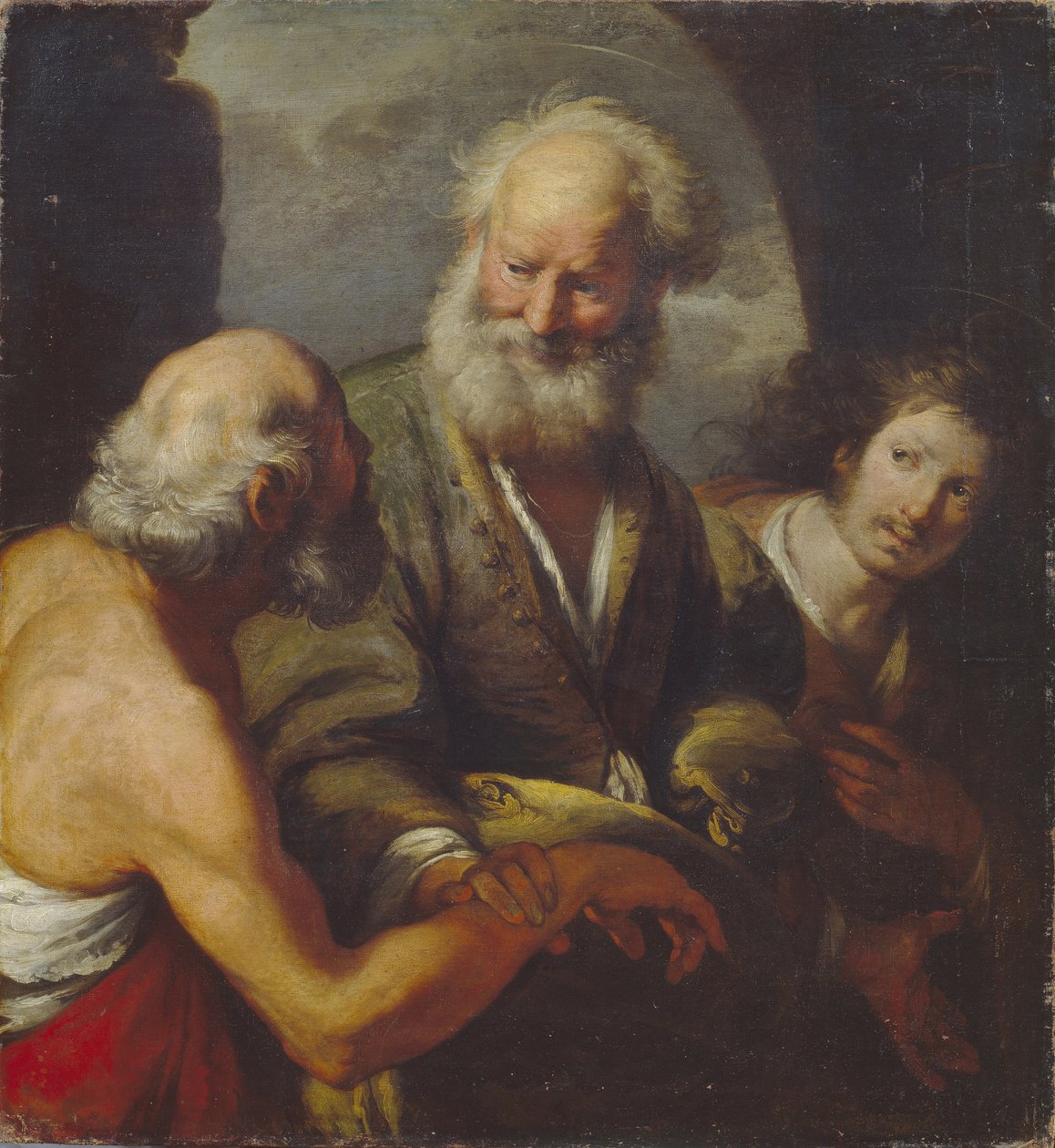 Saint Peter helbreder en lammet av Bernardo Strozzi