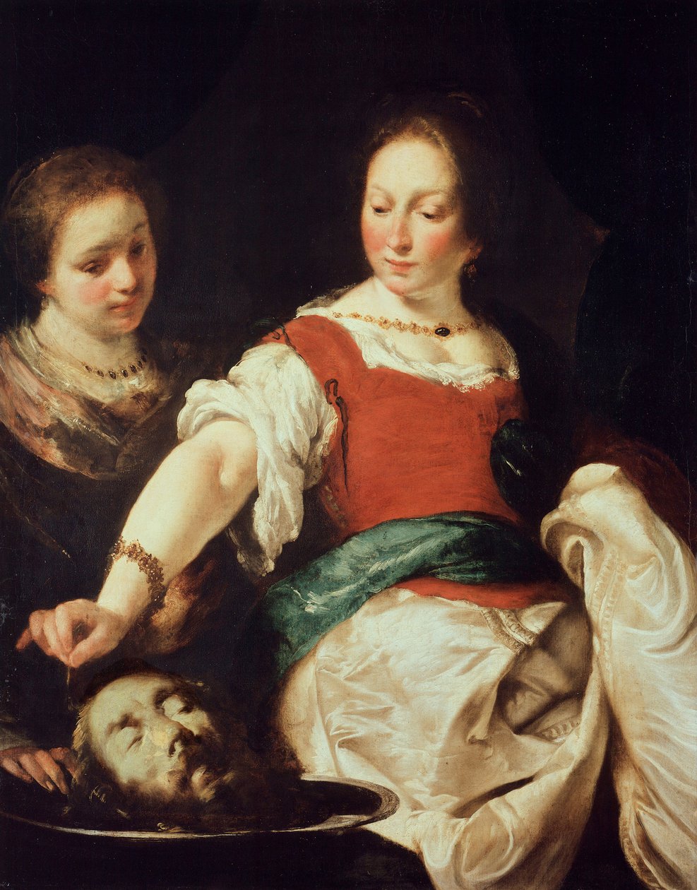 Strozzi, Bernardo (1581-1644) Salome Olje på lerret etter 1630 statsmuseer, Berlin 124x94 av Bernardo Strozzi