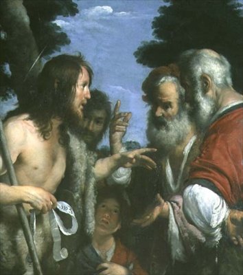 Prekenen til døperen Johannes, ca. 1644 av Bernardo Strozzi