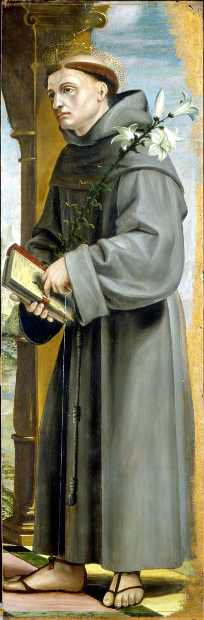Den hellige Antonius av Padua av Bernardo Zenale