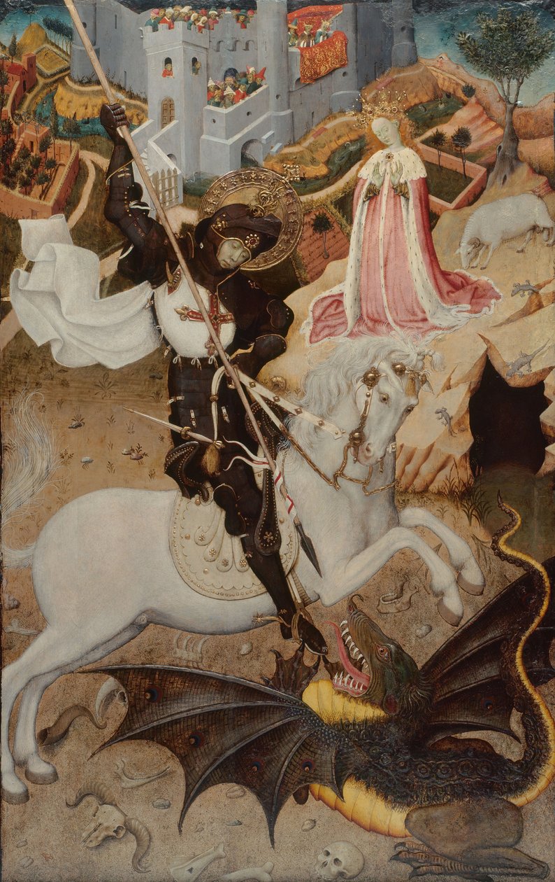 Saint George Killing the Dragon av Bernat Martorell