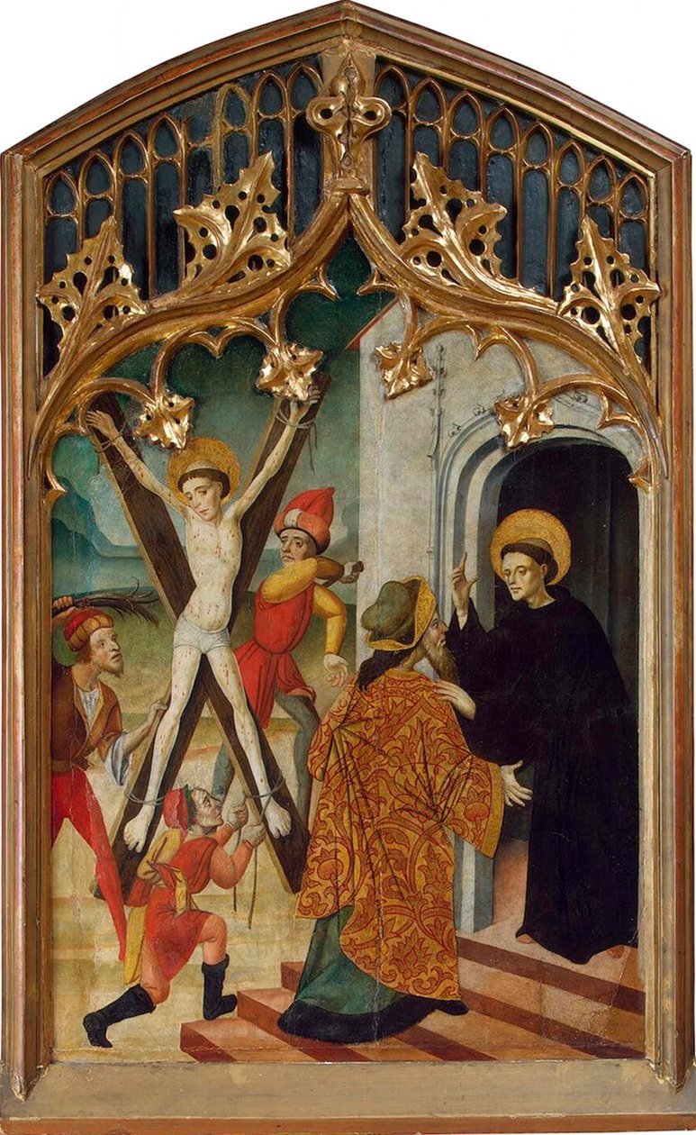 Saint Vincent av Zaragoza og Saint Vincent Ferrer, 1430-årene. av Bernat Martorell the Elder