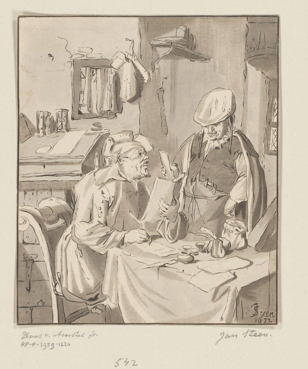Forfatter av et brev av Bernhard Schreuder