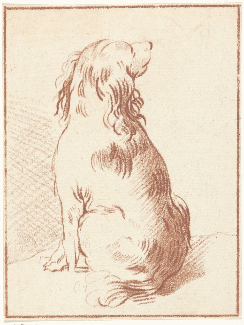 sittende hund av Bernhard Schreuder