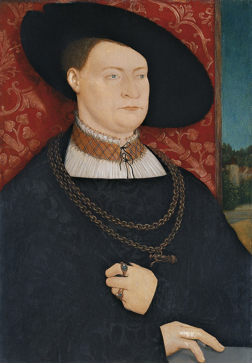 Portrett av en mann av Bernhard Strigel