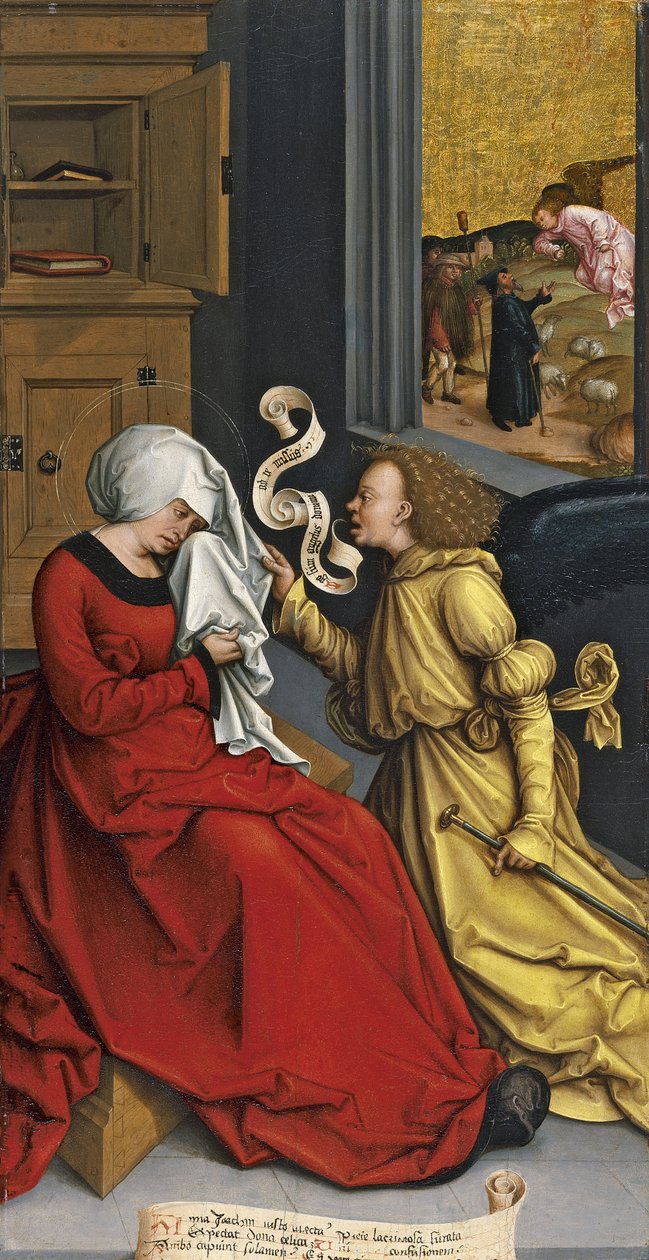 Bebudelsen til Saint Anne, ca. 1505-1510 av Bernhard Strigel