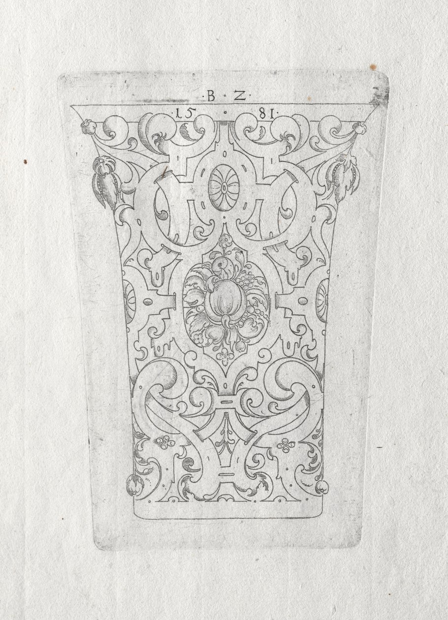 Ornamentbeger, 1581. av Bernhard Zan