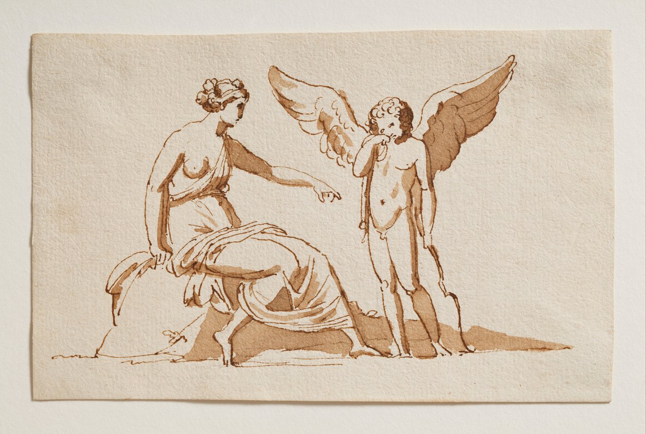 Amor klager til Venus of a Bee Sting av Bertel Thorvaldsen