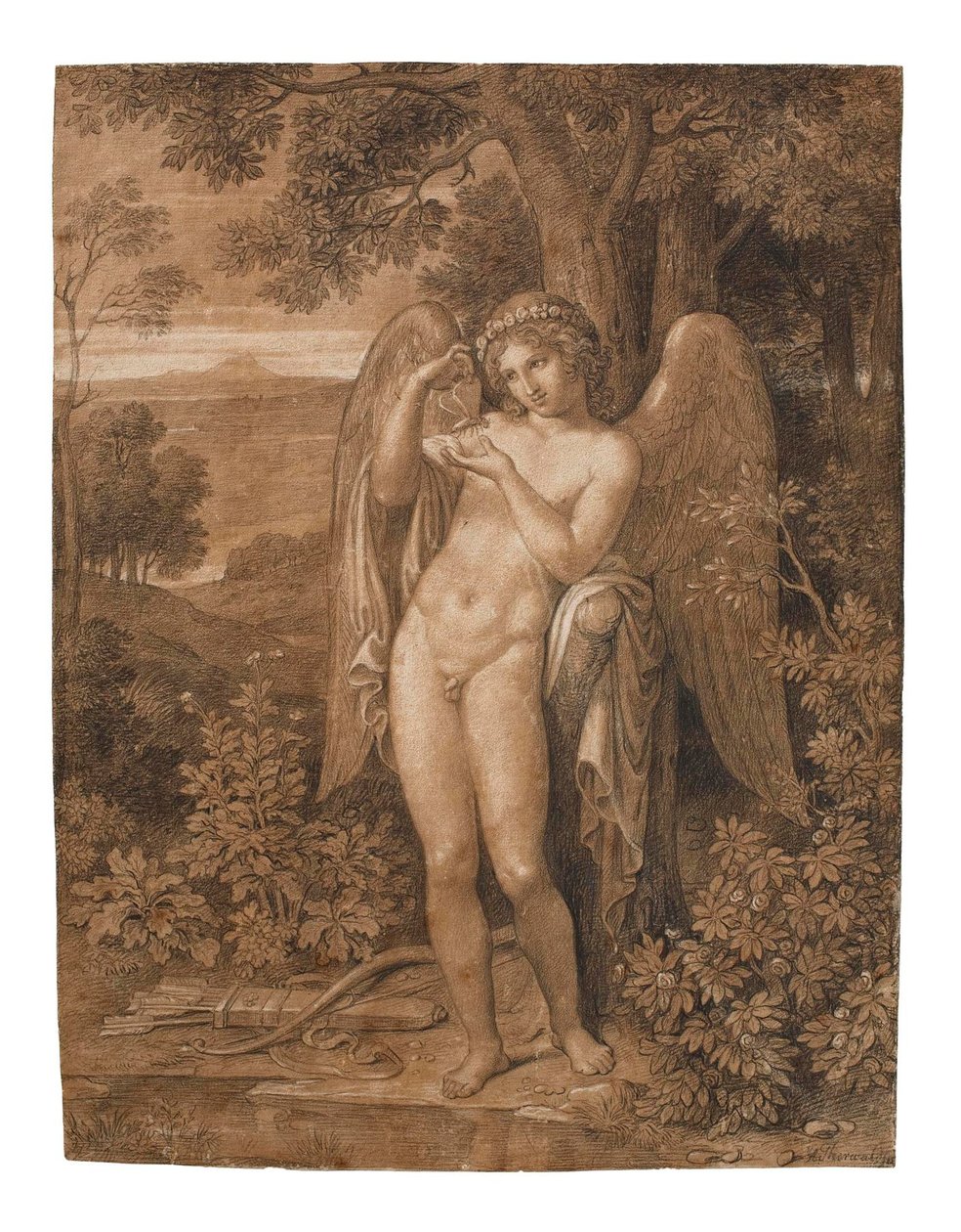 Amor med en sommerfugl av Bertel Thorvaldsen