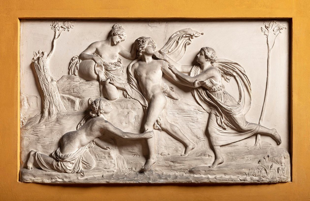 Hylas bortført av elvenymfer av Bertel Thorvaldsen