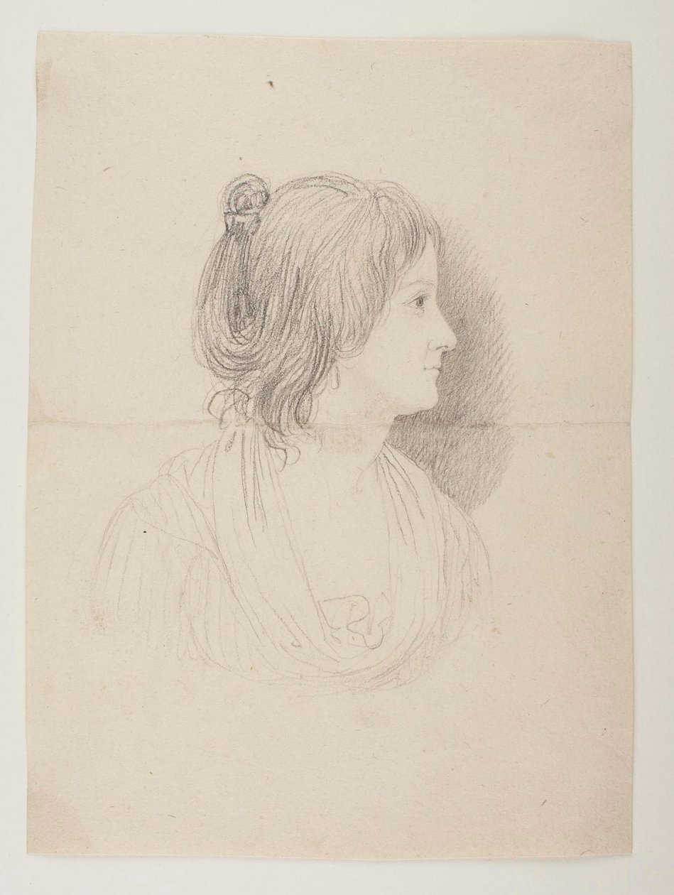 Portrett av en kvinne (Marie Puggaard?) av Bertel Thorvaldsen